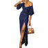 Women's Glitter Cut Out Bodycon Flowy Maxi Long Dresses