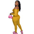 Women's Sexy Off Shoulder Outfit Matching Suits Jumpsuits