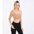 Women's Sexy One Shoulder Long Sleeve Crop Tops