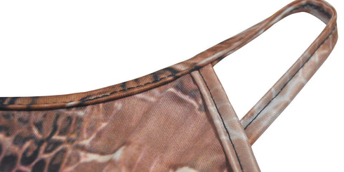 Women's Sexy Plus Size Snakeskin Gown Halter Dress