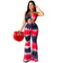 Women's Sexy Print Slim-fitting Strap Jumpsuits