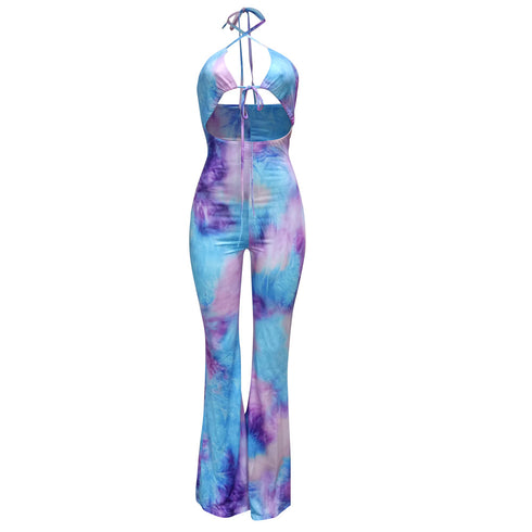 Women's Sexy Print Slim-fitting Strap Jumpsuits