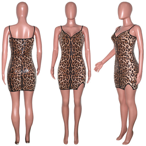 Women's Sexy Spaghetti Strap Nightclub Dresses