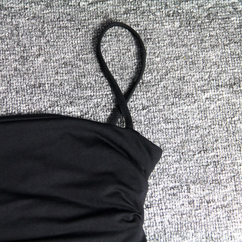 Women's Sexy Spaghetti Strap Pleated Nightclub Dresses