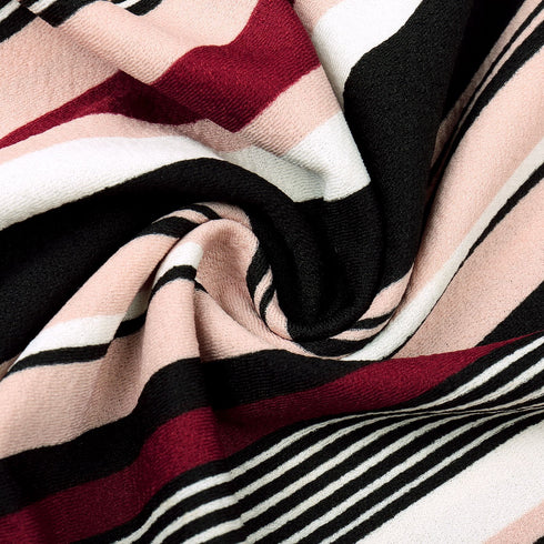 Women's Sexy Stripes Hip Wrap Breast Wrap Long Dress