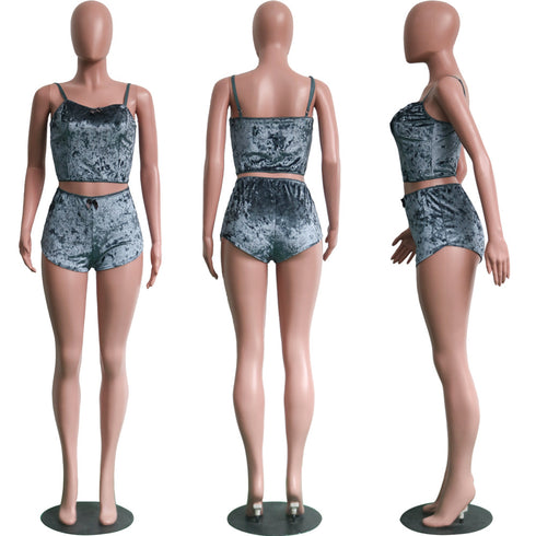 Women's Sexy Vest Shorts Night Out Two Piece Outfits