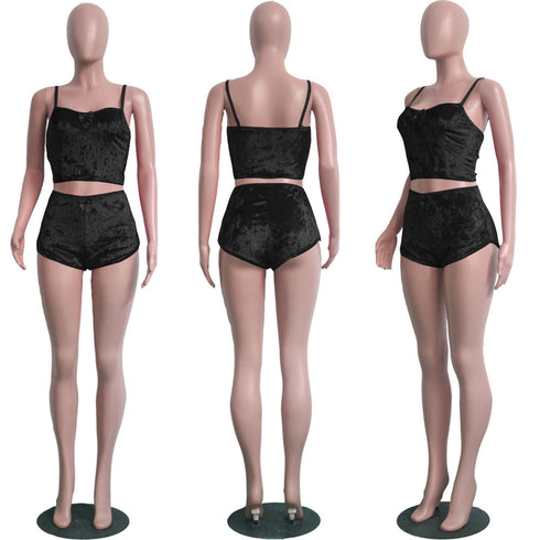 Women's Sexy Vest Shorts Night Out Two Piece Outfits