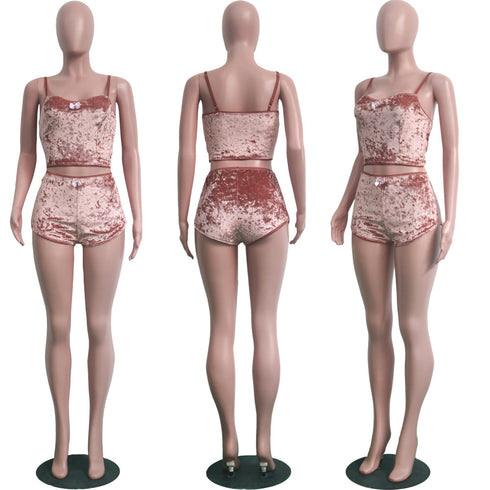 Women's Sexy Vest Shorts Night Out Two Piece Outfits