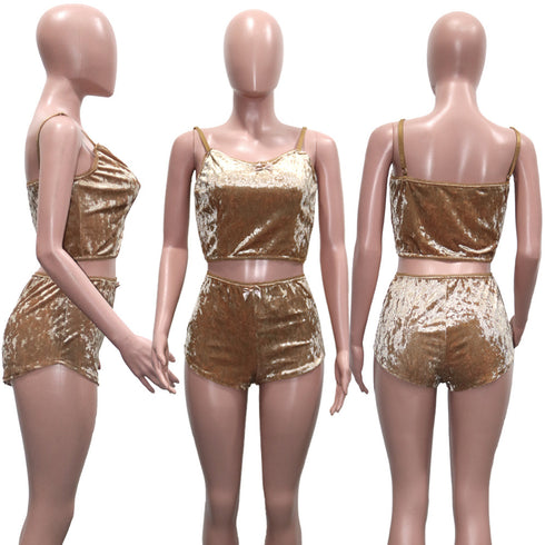 Women's Sexy Vest Shorts Night Out Two Piece Outfits