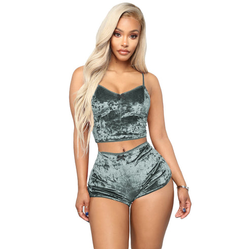Women's Sexy Vest Shorts Night Out Two Piece Outfits
