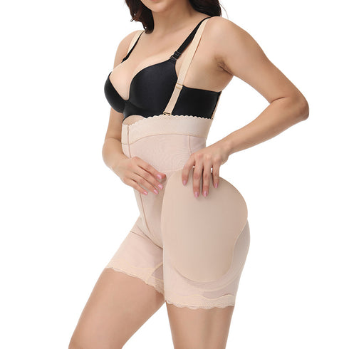 Women's Shapewear Butt Lifter Padded Open Bust Bodysuit