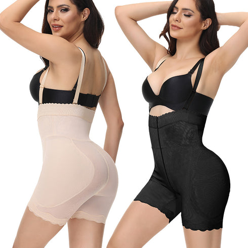 Women's Shapewear Butt Lifter Padded Open Bust Bodysuit