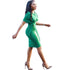Women's Sheath Casual Party Work Faux Wrap Dress