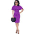 Women's Sheath Casual Party Work Faux Wrap Dress