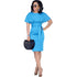 Women's Sheath Casual Party Work Faux Wrap Dress