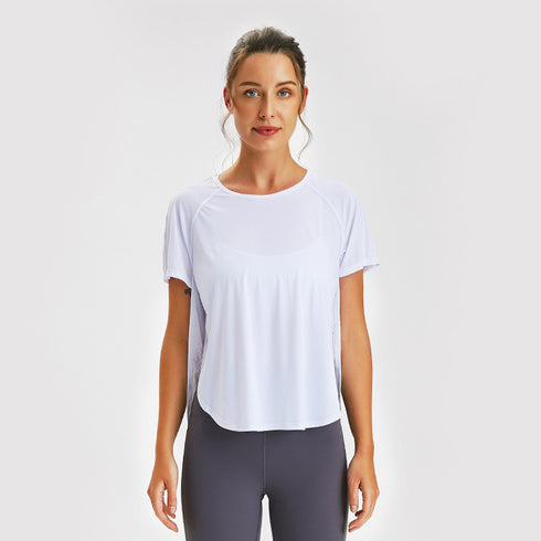 Women's Short Sleeve Quick Dry Breathable Yoga T-Shirt