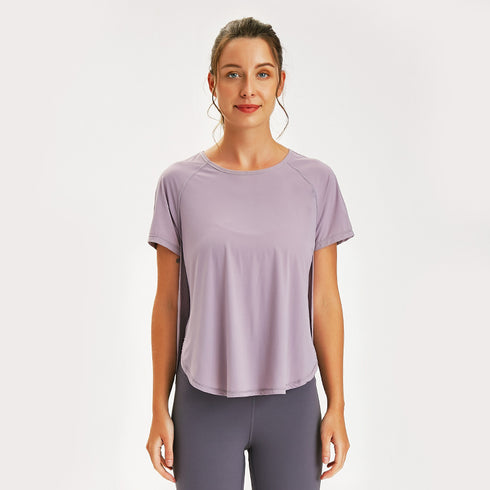 Women's Short Sleeve Quick Dry Breathable Yoga T-Shirt