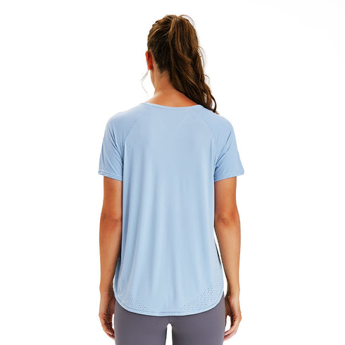Women's Short Sleeve Quick Dry Breathable Yoga T-Shirt