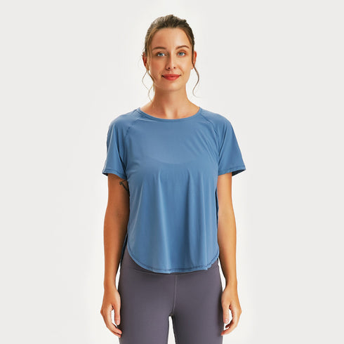 Women's Short Sleeve Quick Dry Breathable Yoga T-Shirt