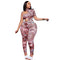Women's Short Sleeve Sexy Print Stylish Jumpsuits