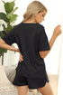 Women's Shorts Pure Color Loungewear Two Piece Outfits