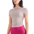 Women's Side Waisted Plicated Sport Yoga T-Shirts