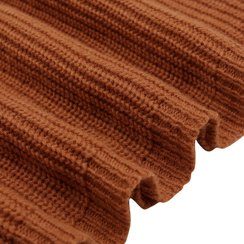 Women's Simple Breathable Long Sleeves Knitted Dress