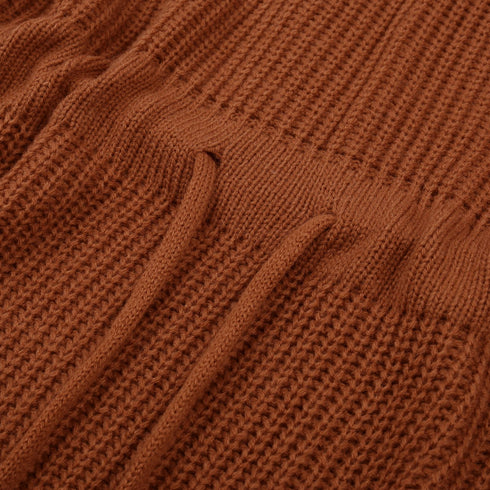 Women's Simple Breathable Long Sleeves Knitted Dress