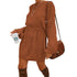 Women's Simple Breathable Long Sleeves Knitted Dress