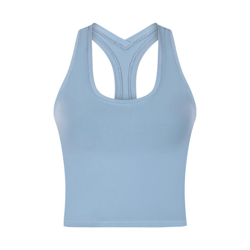 Women's Simple Stylish Quick Dry Athletic Crop Yoga Tank