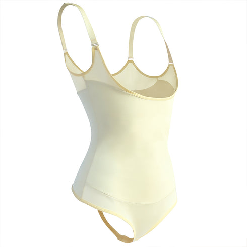 Women's Skinny Comfortable Shapewear Open Bust Bodysuit