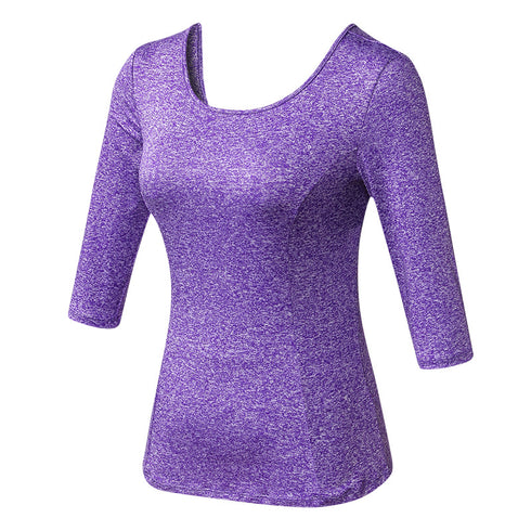 Women's Skinny Fitness Quick Dry Sport Shirt Sweatshirts