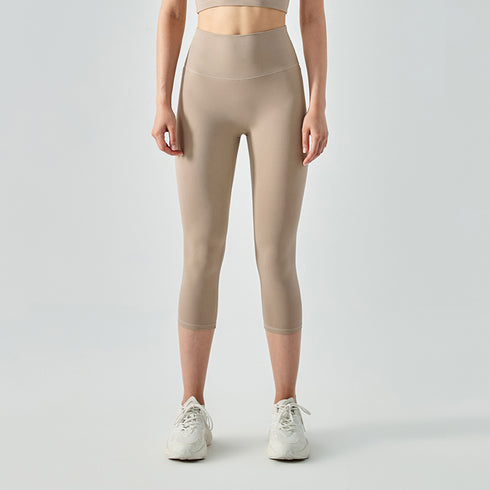 Women's Skinny Hi-Waist Hip Lift Pants Capri Fitness Leggings