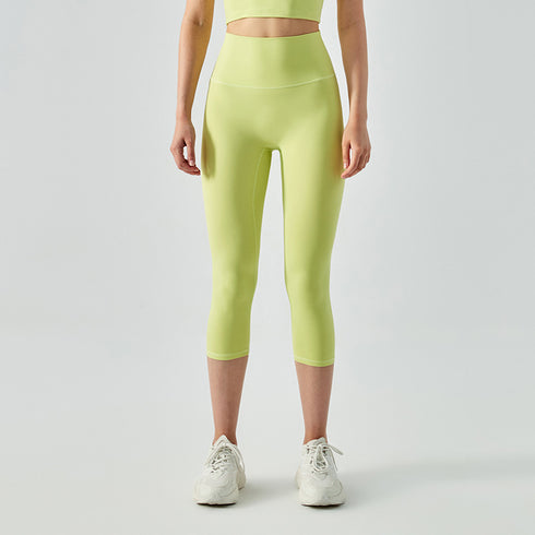 Women's Skinny Hi-Waist Hip Lift Pants Capri Fitness Leggings