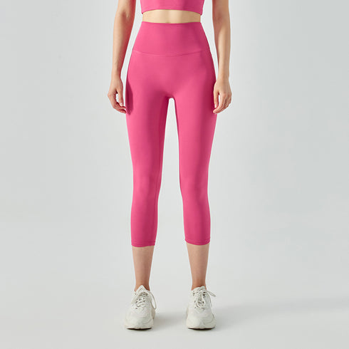 Women's Skinny Hi-Waist Hip Lift Pants Capri Fitness Leggings