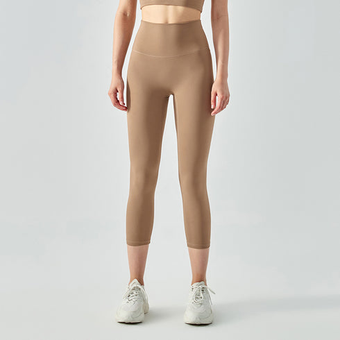 Women's Skinny Hi-Waist Hip Lift Pants Capri Fitness Leggings