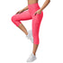 Women's Skinny Pants Capri Fitness Leggings with Pocket
