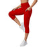 Women's Skinny Pants Capri Fitness Leggings with Pocket