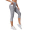 Women's Skinny Pants Capri Fitness Leggings with Pocket