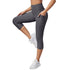 Women's Skinny Pants Capri Fitness Leggings with Pocket