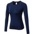 Women's Skinny Running Long Sleeve Stretchy Brushed Shirt
