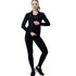 Women's Skinny Running Yoga Hooded Zipper Activewear Sets