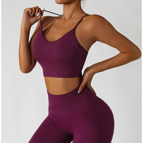 Women's Skinny Sports Tops Bra Women's Yoga Tank