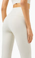 Women's Skinny Stretch Ribbed Fabric Capri Fitness Pants