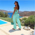 Women's Sleeveless High Waist Wide Leg Jumpsuits