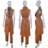Women's Sleeveless Long Vest Pant Two Piece Outfits