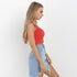 Women's Sleeveless One Shoulder Short Vests