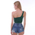 Women's Sleeveless One Shoulder Short Vests