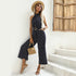 Women's Sleeveless Polka-dot Print Wide Leg Jumpsuits