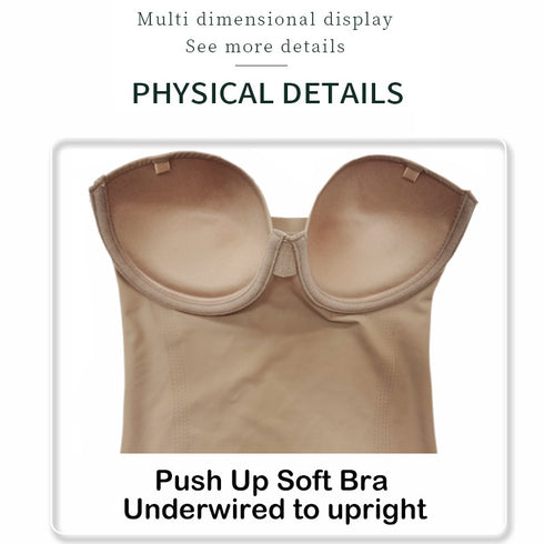 Women's Sleeveless Thigh Slimming Built-in Bra Body Shaper